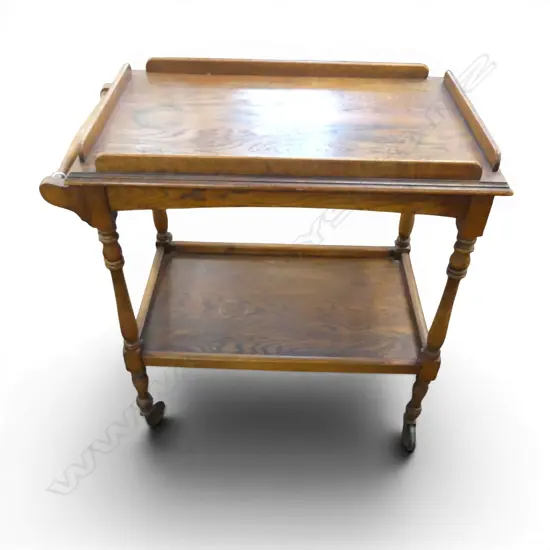 OAK TEA TROLLEY 760x450x780mm