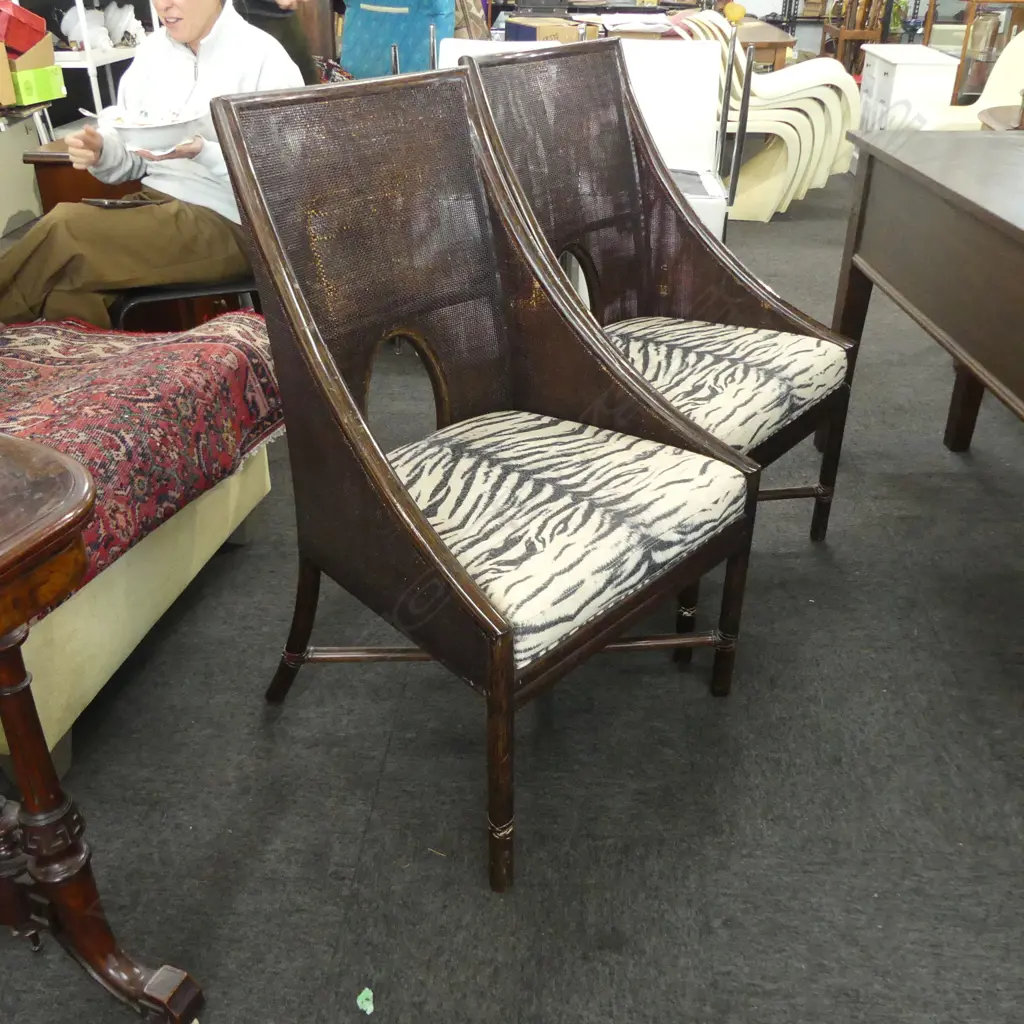 PR McGUIRE CHAIRS, 1 w. TEAR Image 1++