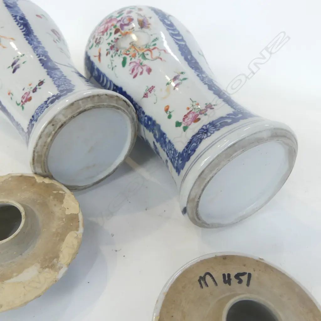 PR ORIENTAL LIDDED JARS, FAULTS H.280mm Image 1++
