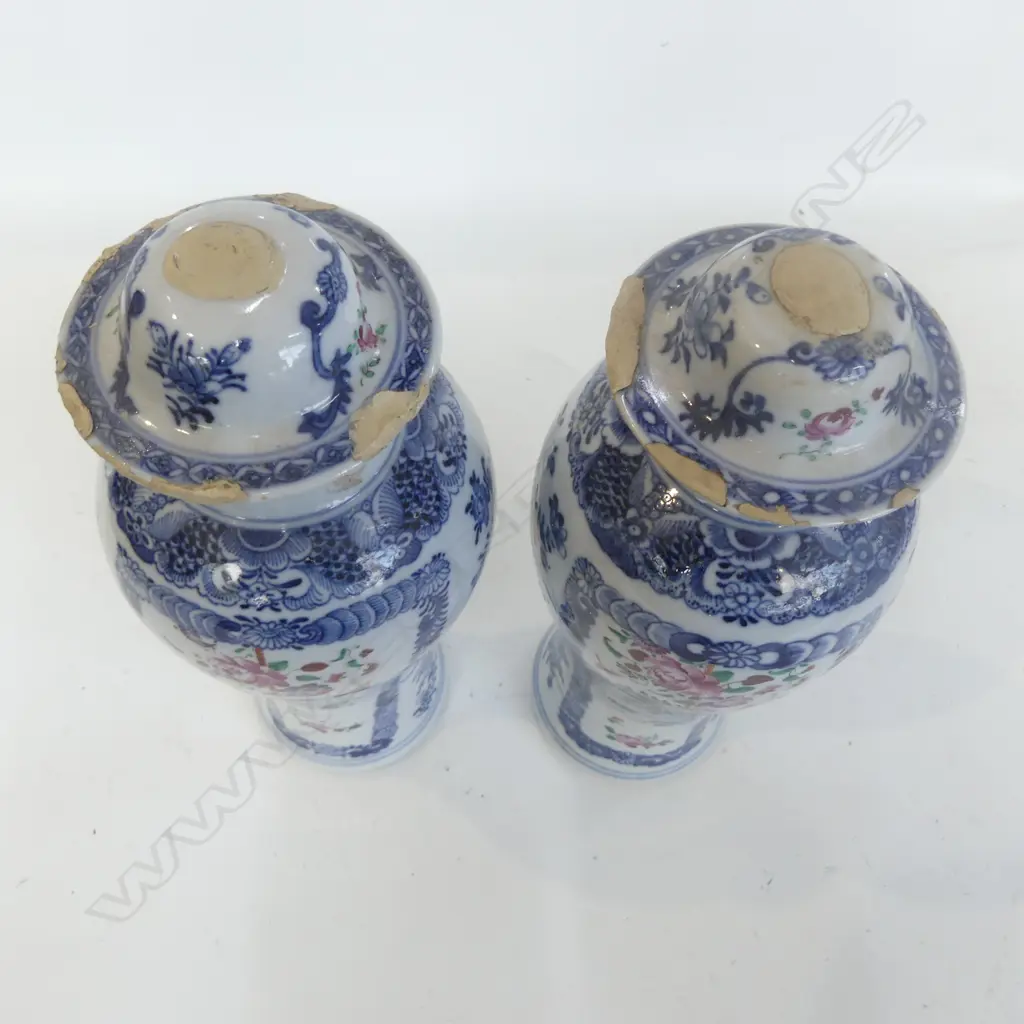 PR ORIENTAL LIDDED JARS, FAULTS H.280mm Image 1++