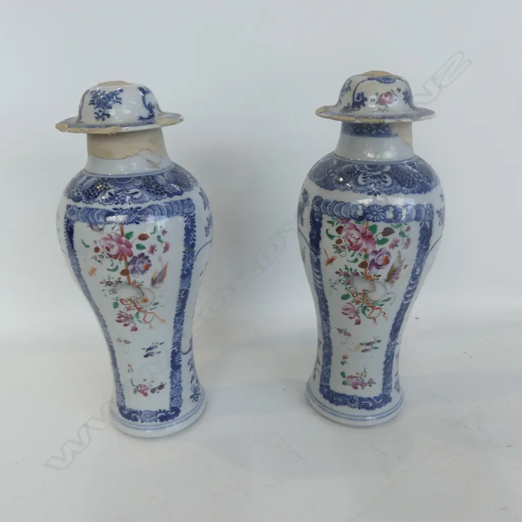 PR ORIENTAL LIDDED JARS, FAULTS H.280mm Image 1++