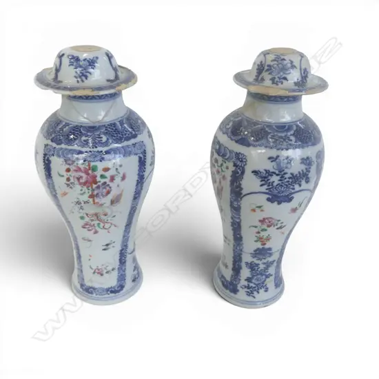 PR ORIENTAL LIDDED JARS, FAULTS H.280mm