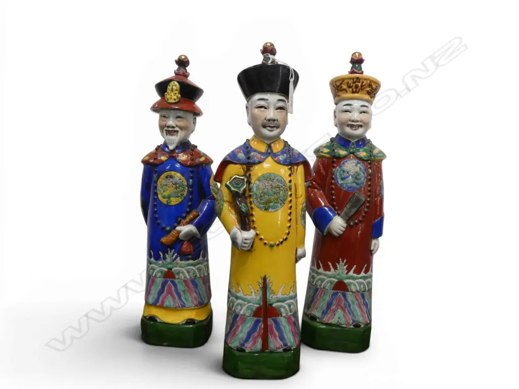 3 CHINESE FIGURES H.380mm Image 1++