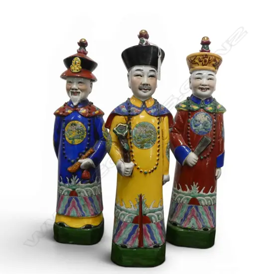 3 CHINESE FIGURES H.380mm
