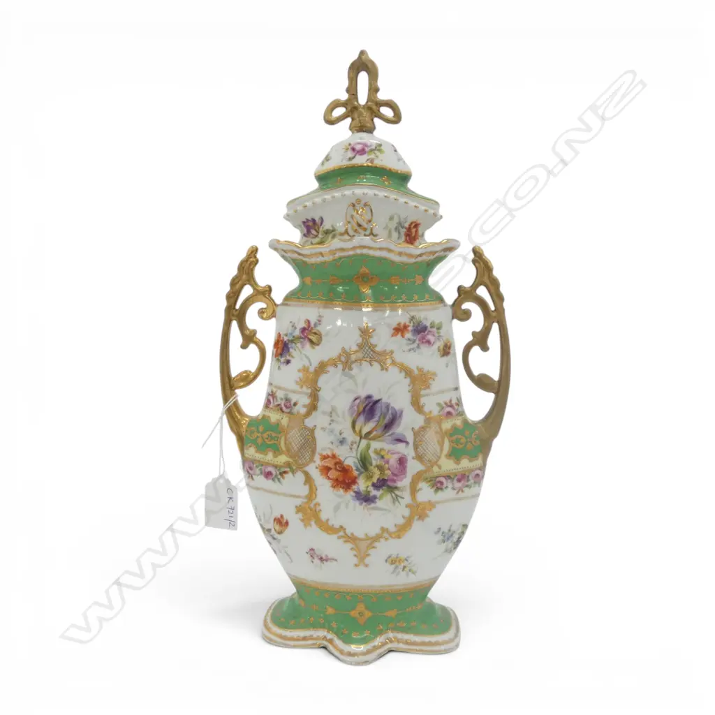 SEVRES STYLE LIDDED VASE H.370mm FINIAL REPAIRED Image 1++