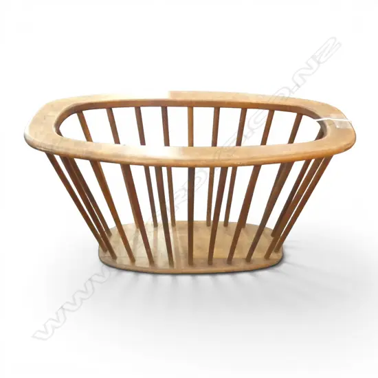 RETRO / MID CENTURY MAHOGANY MAGAZINE RACK 535x210x365mm