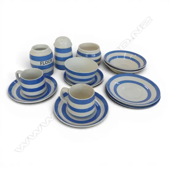 13 ASST. PCES OF CORNISH WARE some missing lids