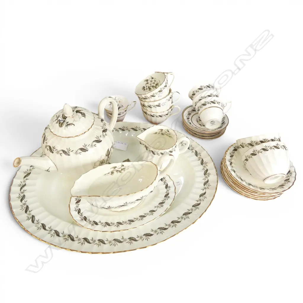 ASST. ROYAL WORCESTER "ENGADINE" CHINA  Image 1++