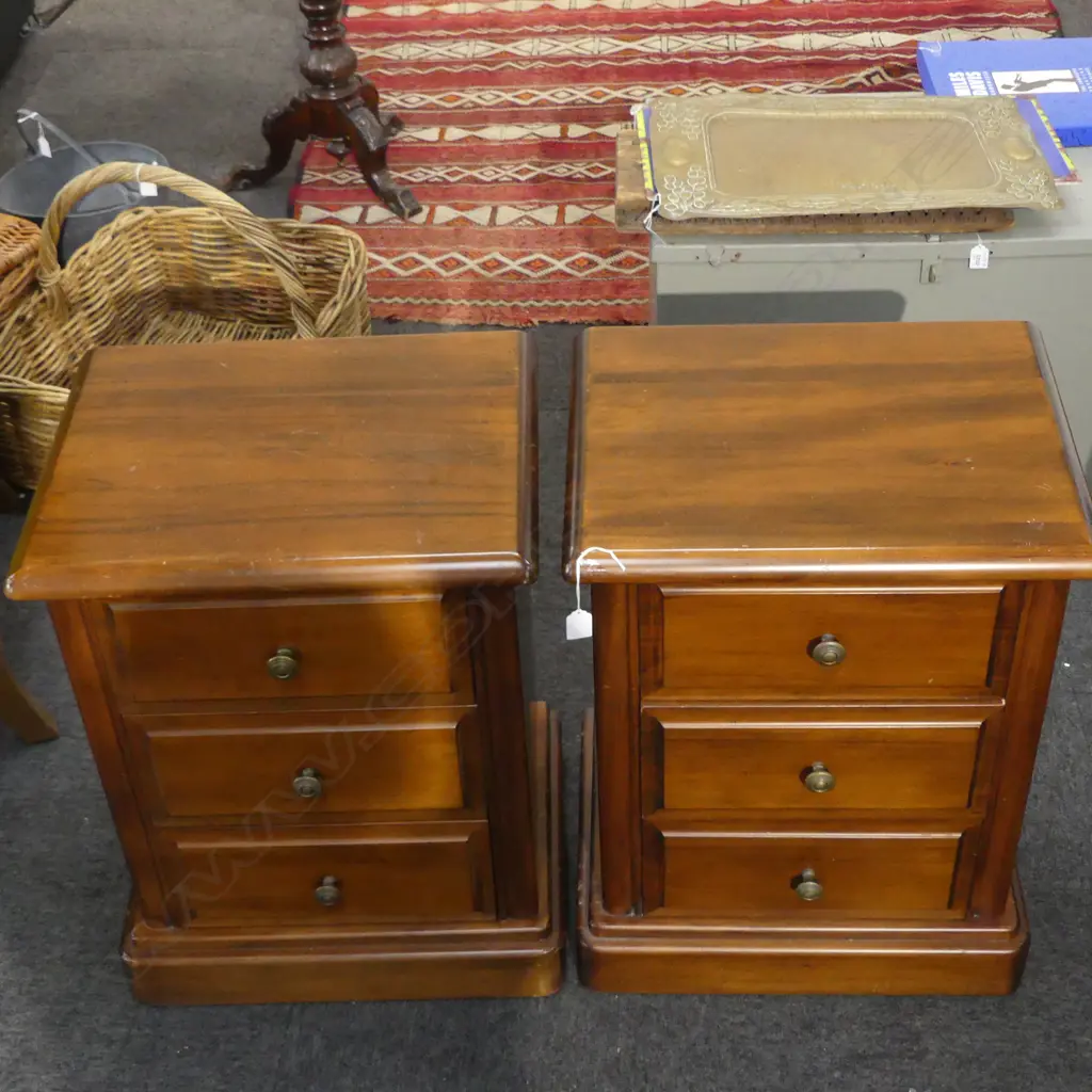 PR BEDSIDE CABINETS EX D. A. LEWIS CHCH 520x380x670mm Image 1++