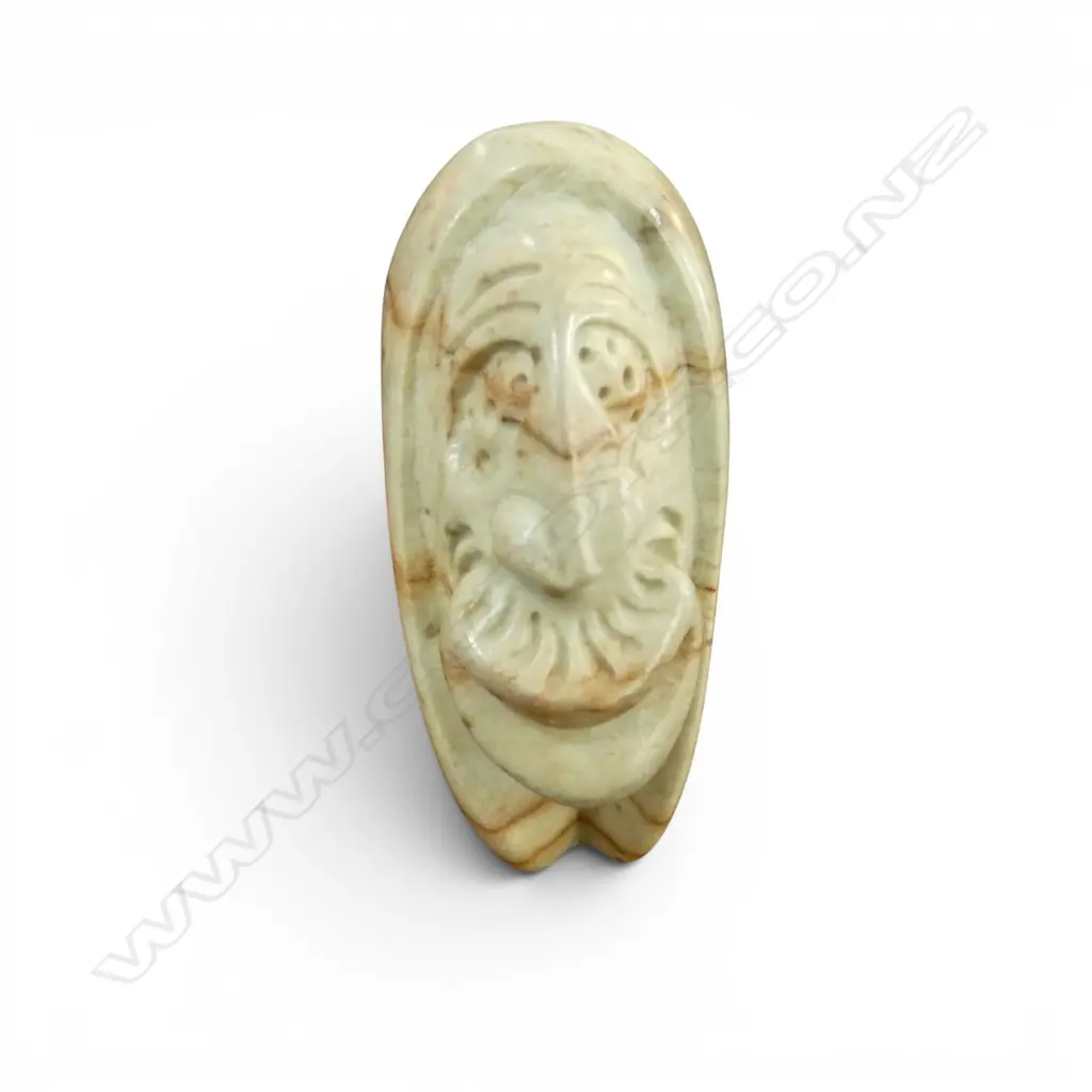 INUIT STONE SCULPTURE vendor purchased Ottawa c.1990s H.260mm Image 1++
