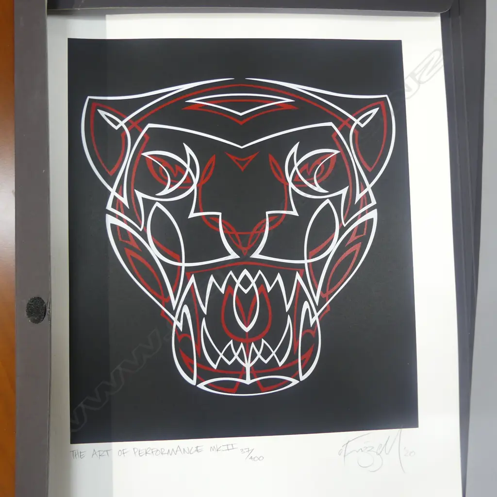 OTIS FRIZZELL 'THE ART OF PERFORMANCE' PRINT 385x570mm COLAB w. JAGUAR 37/400 Image 1++