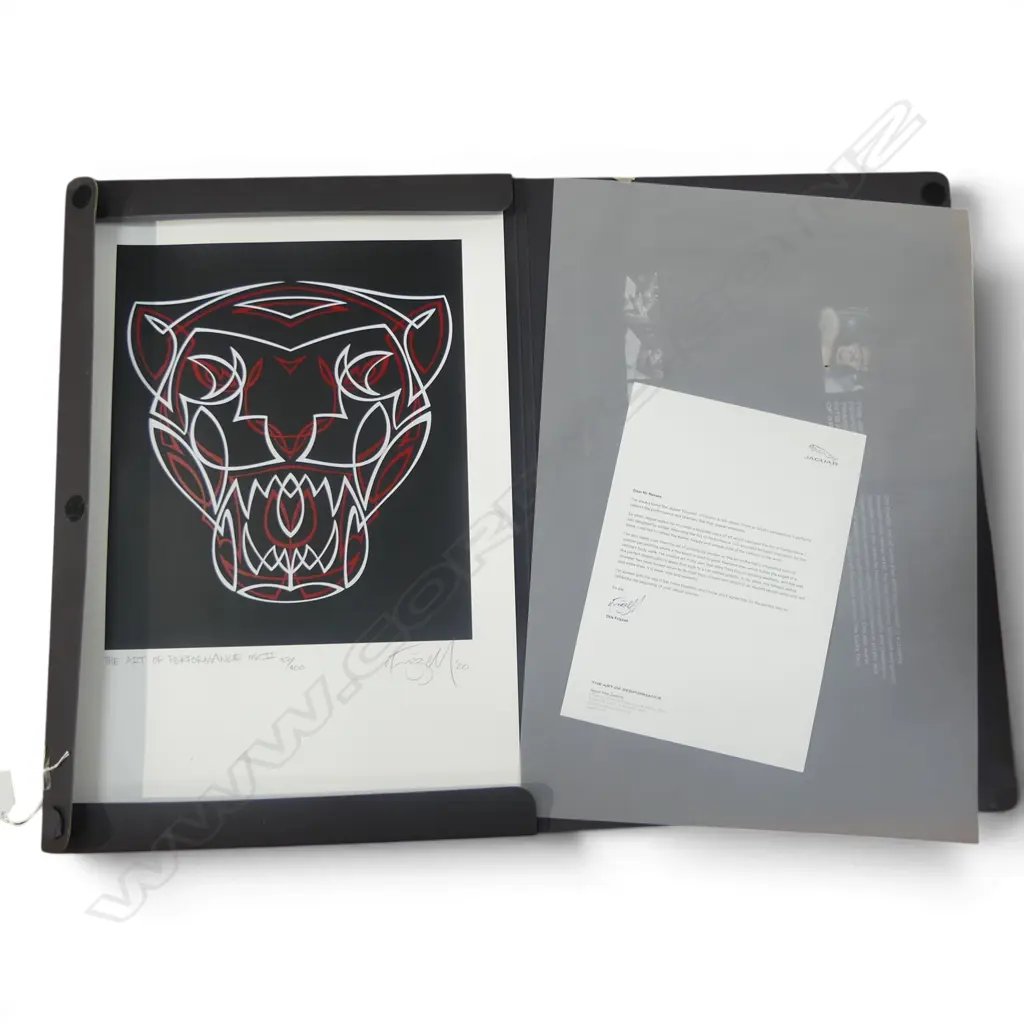OTIS FRIZZELL 'THE ART OF PERFORMANCE' PRINT 385x570mm COLAB w. JAGUAR 37/400 Image 1++