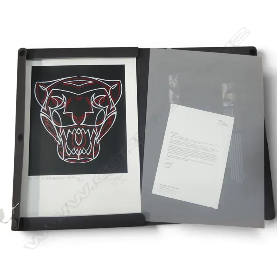 OTIS FRIZZELL 'THE ART OF PERFORMANCE' PRINT 385x570mm COLAB w. JAGUAR 37/400