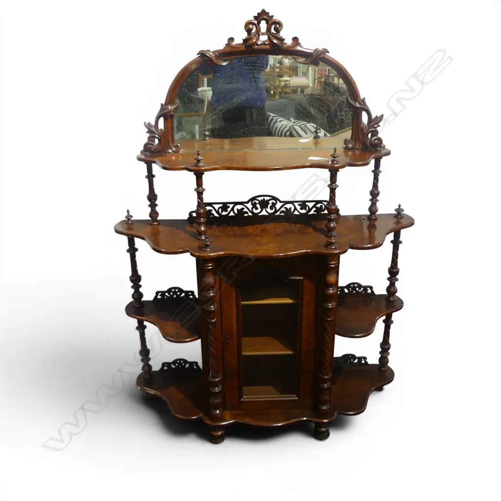 VICTORIAN WALNUT CABINET 1050x330x1450mm Image 1++