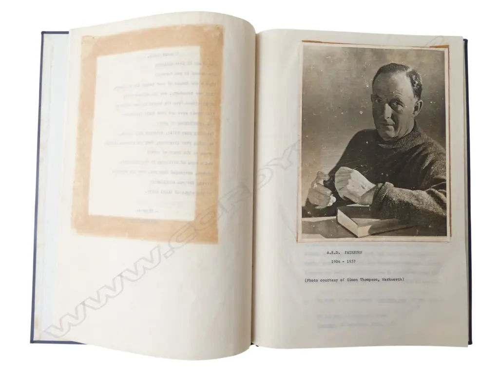 BOOK; THE SOCIAL & POLITICAL ATTITUDES OF A. R. D. FAIRBURN, J. G. CLARK, UNIVERSITY OF AUCKLAND 1974  Image 1++