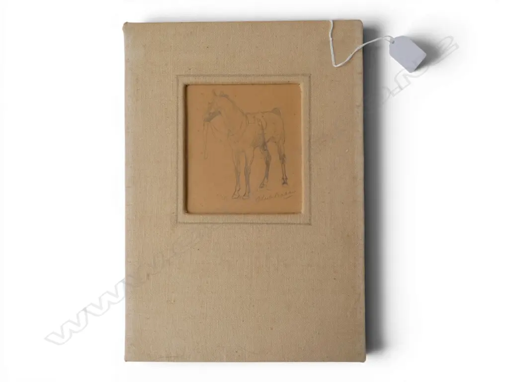 CHARLES BAKKER (DUTCH 1876-1975) HORSE, PENCIL SKETCH 120x110mm Image 1++