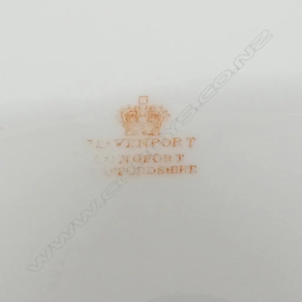 DAVENPORT COMPORT & PLATE w. HAND PAINTED SCOTTISH HIGHLANDS SCENES 235mm dia Image 1++