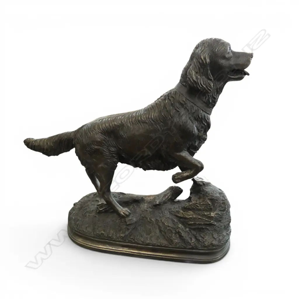BRONZED RESIN LABRADOR DOG H.200mm Image 1++
