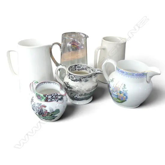 6 JUGS INCL. CROWN LYNN H.175mm