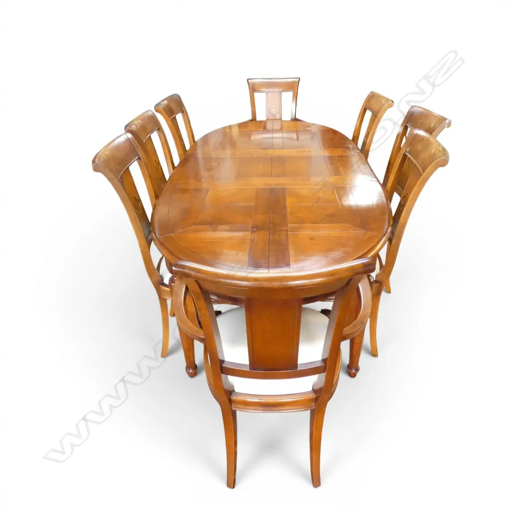 BRIGITTE FORESTIER DINING TABLE & 8 CHAIRS 2300x1080x760mm Image 1++
