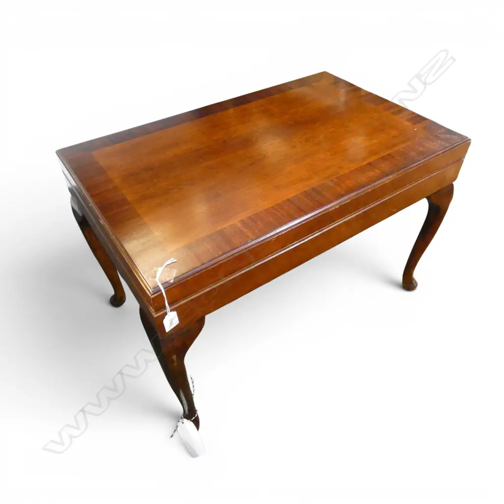 MAHOGANY CUTLERY CANTEEN TABLE w. 12 PLACE COOPER LUDLAM EP SERVICE Image 1++