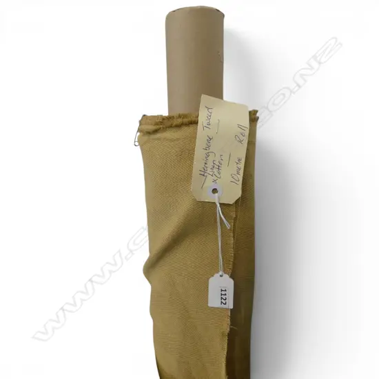 FABRIC BOLT; HERRINGBONE TWEED, LINEN COTTON, 10M