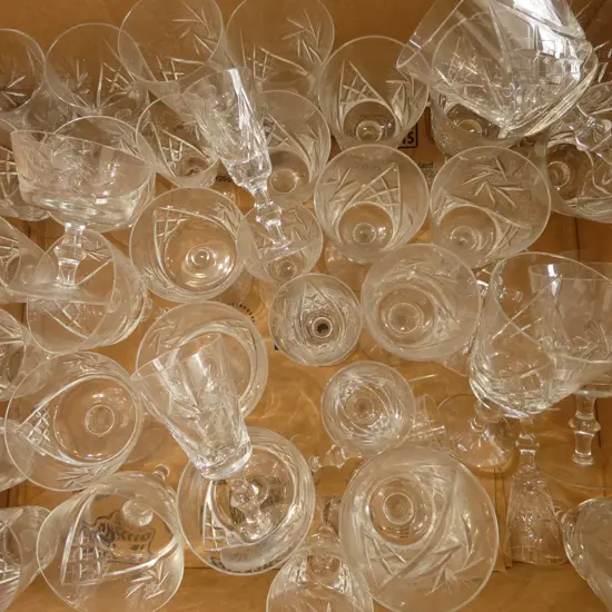 BOX OF ASST. CRYSTAL