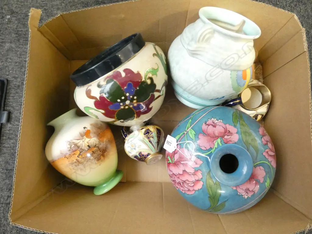 FOLEY CHINA INTARSIO VASE H150MM 4 FAIENCE PCS & DECO VASE H150MM Image 1++