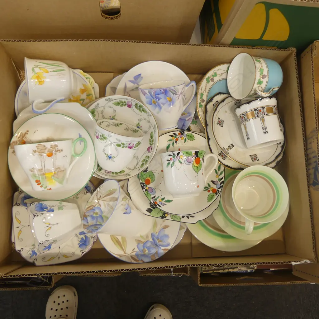 10 SHELLEY CHINA C/S/PS MIXED PATS Image 1++