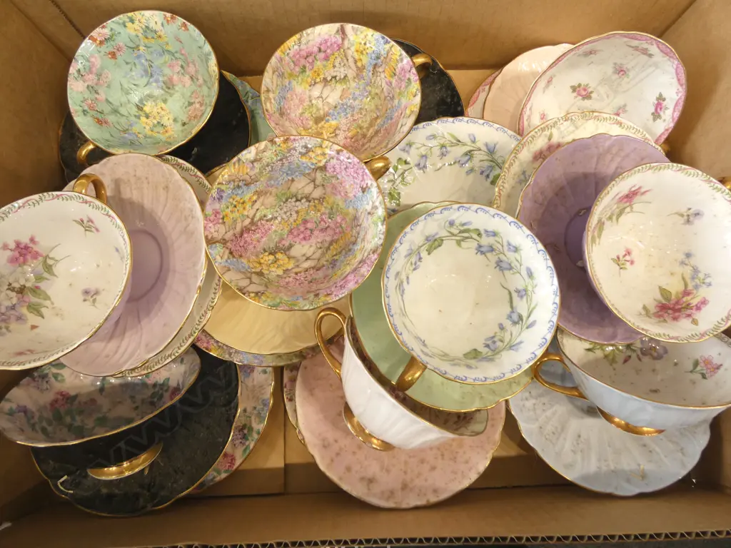 10 SHELLEY CHINA C/S/PS MIXED PATS Image 1++