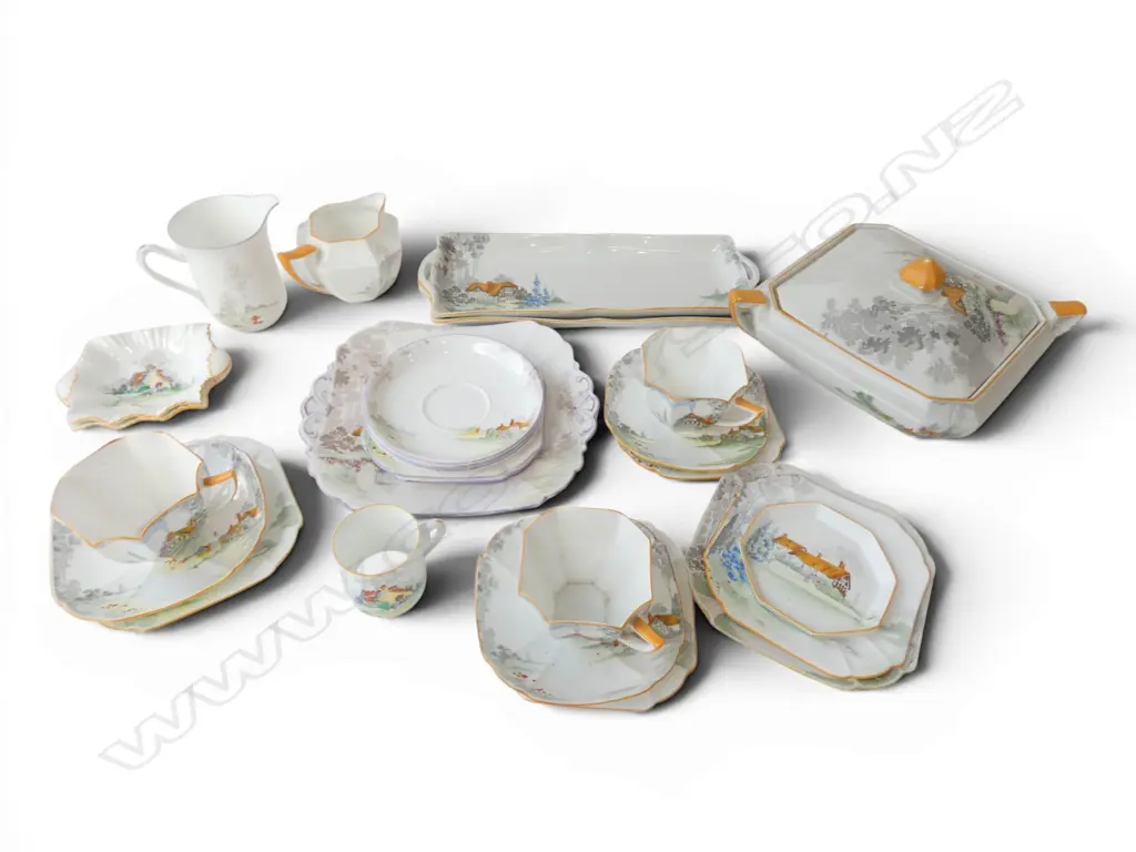 COLLECTION DECO SHELLEY CHINA THATCH ROOF PAT Image 1++