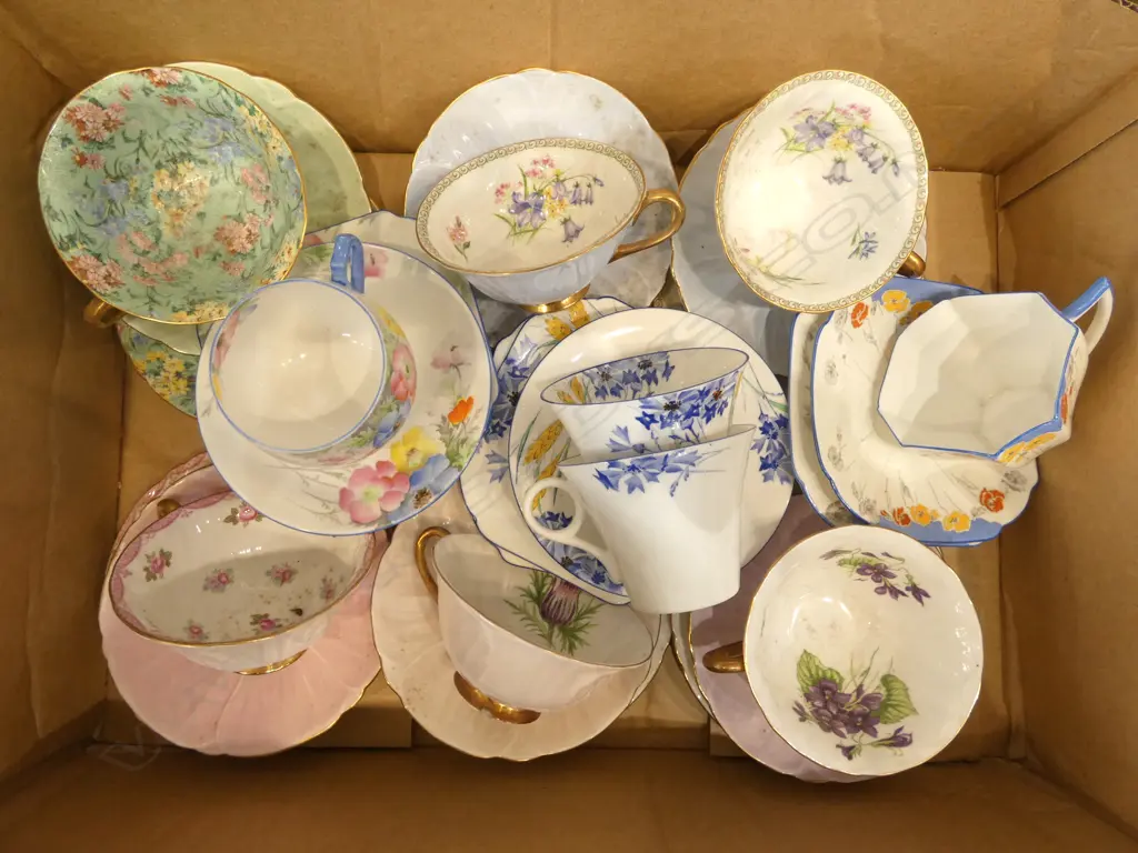 10 SHELLEY CHINA C/S/PS MIXED PATS Image 1++
