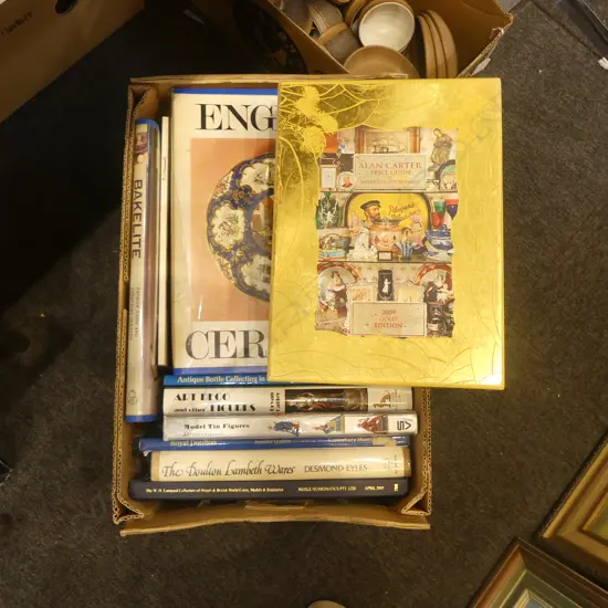 BOX OF ASST. ANTIQUE REFERENCE 