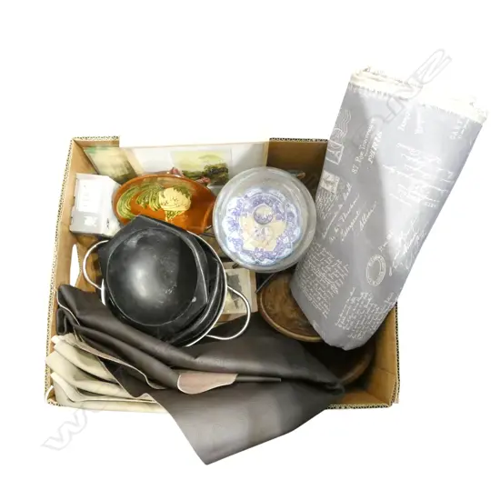 FABRICS, COOKWARE ETC