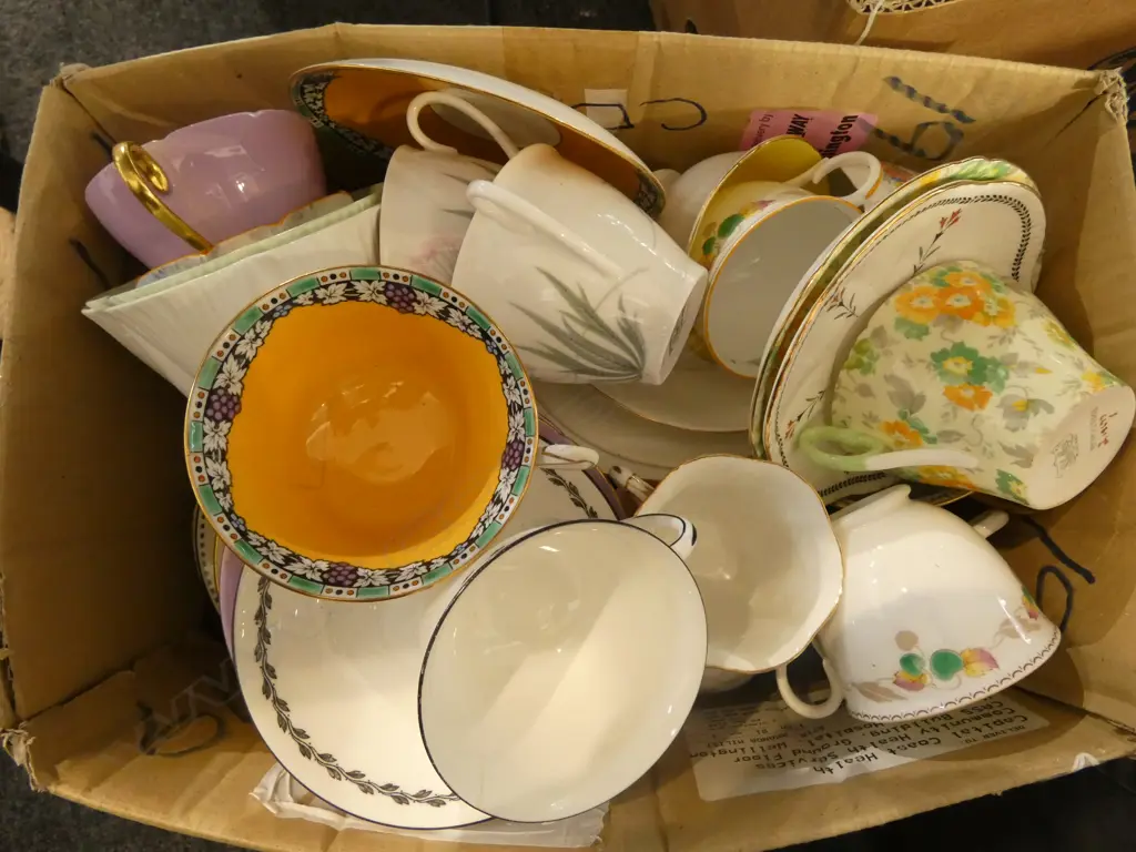 BOX LOT SHELLEY CHINA AF Image 1++