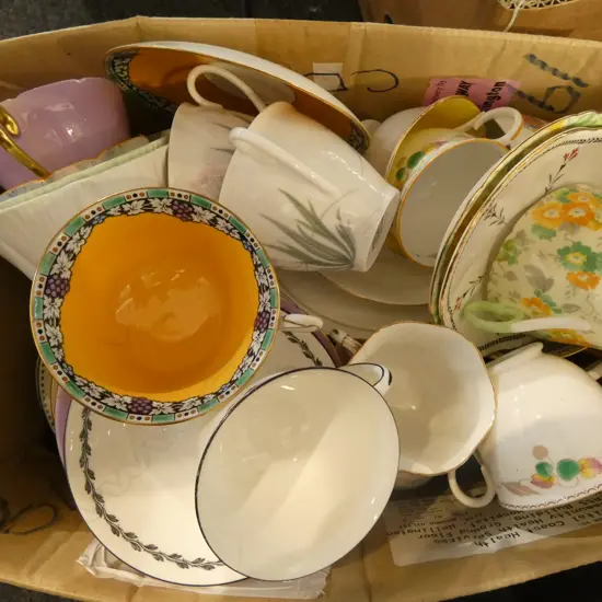 BOX LOT SHELLEY CHINA AF