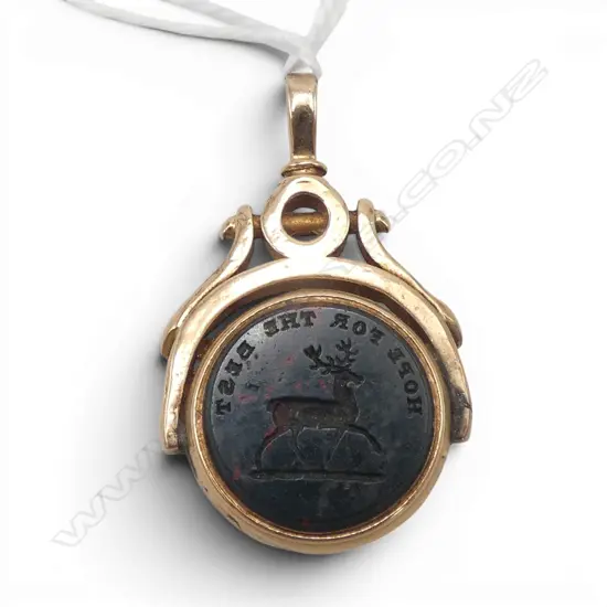 14CT GOLD FOB 35x20mm 6.3gms