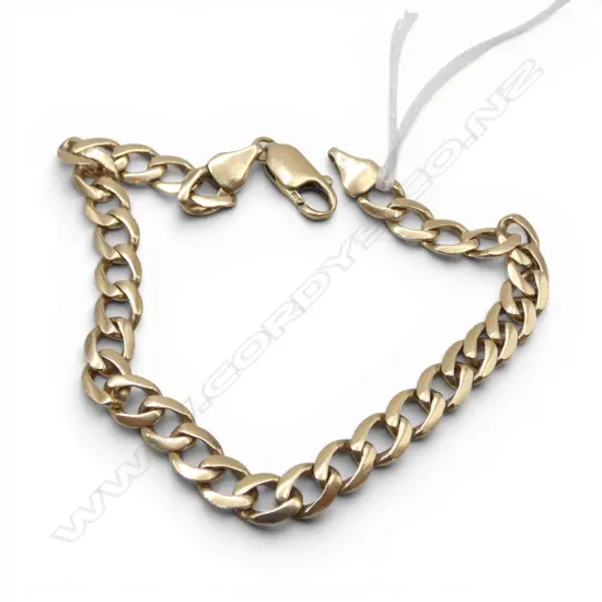 9CT BRACELET L.210mm 8.5gms 1 link worn