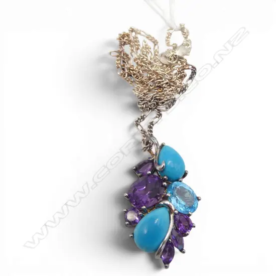 STG SILVER PENDANT NECKLACE 9.4gms