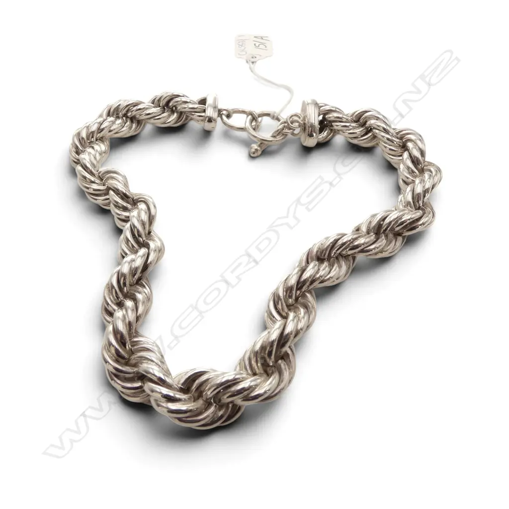 MEXICAN 925 SILVER NECKLACE L.490mm, 253gms Image 1++