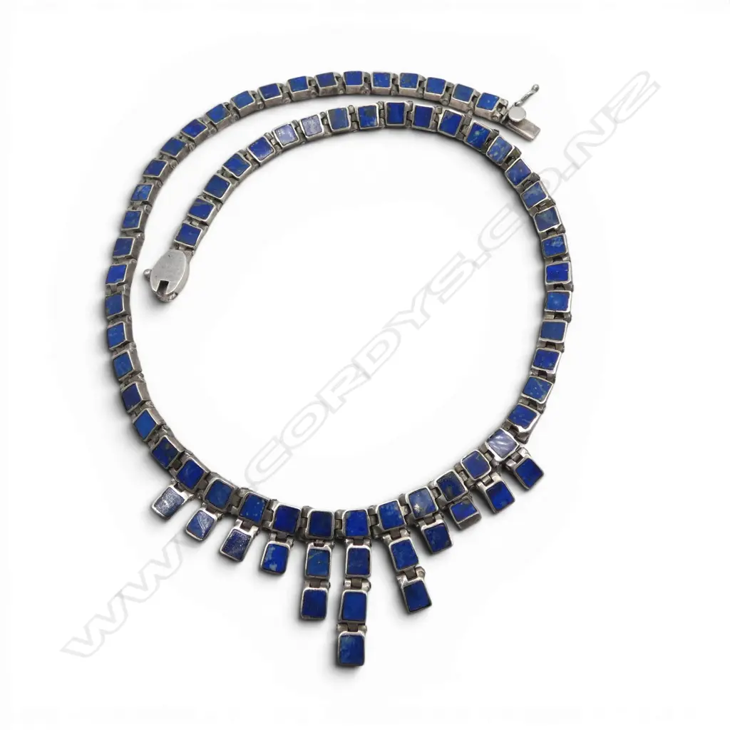 MODERNIST LAPIS LAZULI NECKLACE L.410mm Image 1++