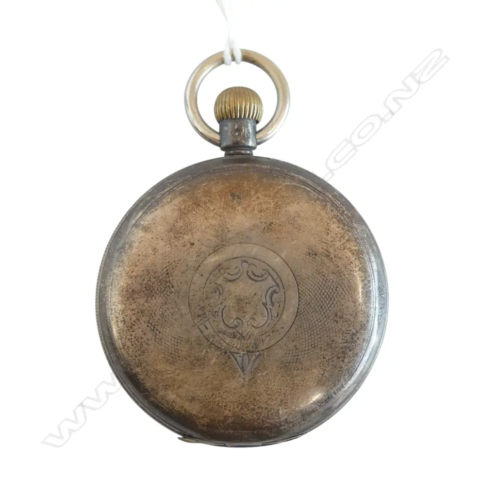 EARLY 20thC STG SILVER AMERICAN WALTHAM TRAVELER FULL HUNTER POCKET WATCH, BIRMINGHAM 1901 Image 1++