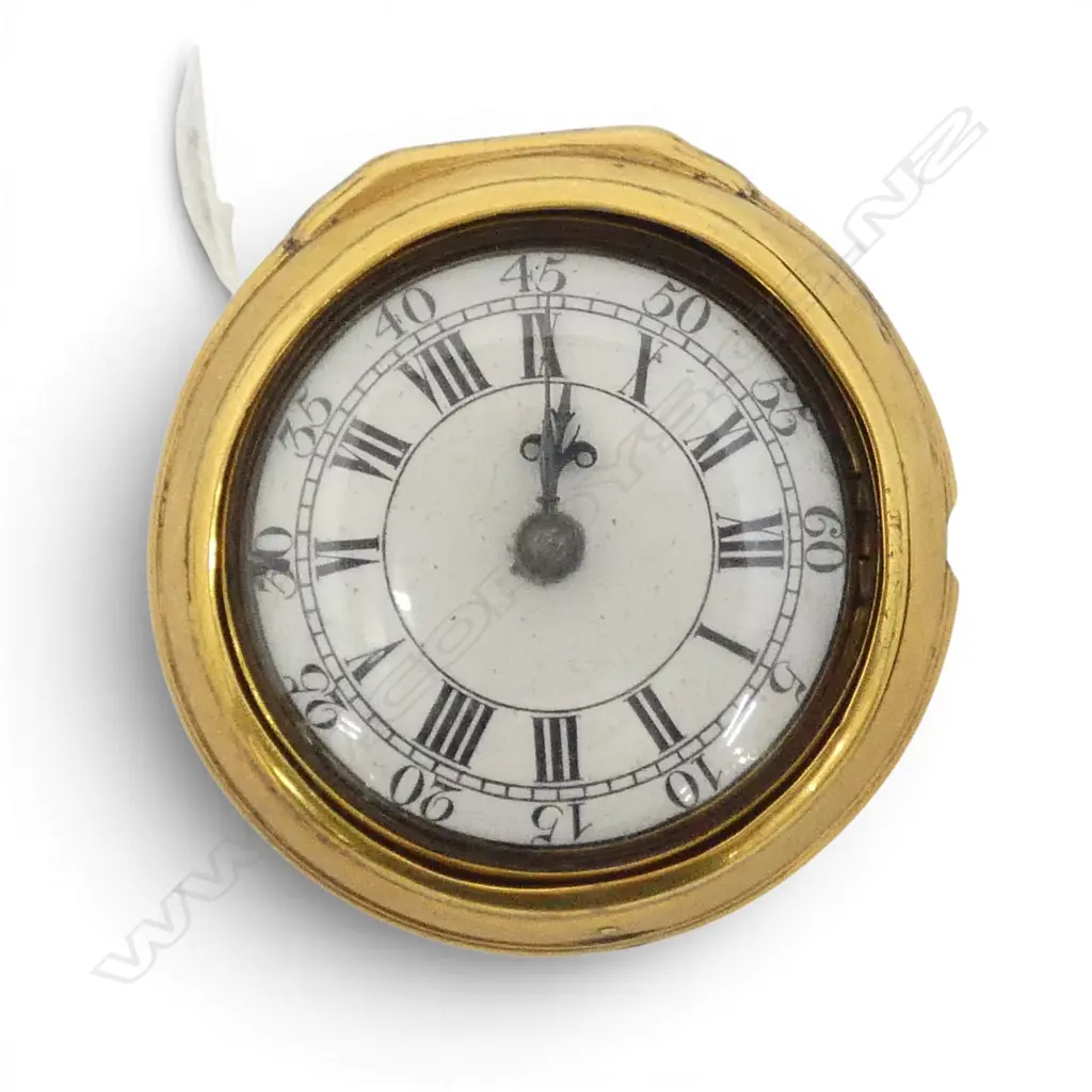 c.1770 John Hardman of Wavertree gilt pair cased verge fusee pocket watch attn required Image 1++