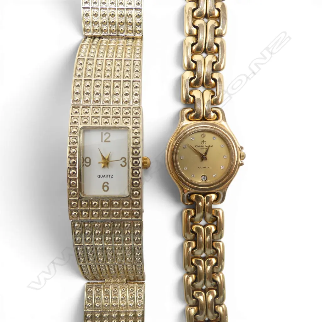 2 LADIES GP WRIST WATCHES; 1 CHRISTIAN BERNARD, BOTH WORN Image 1++
