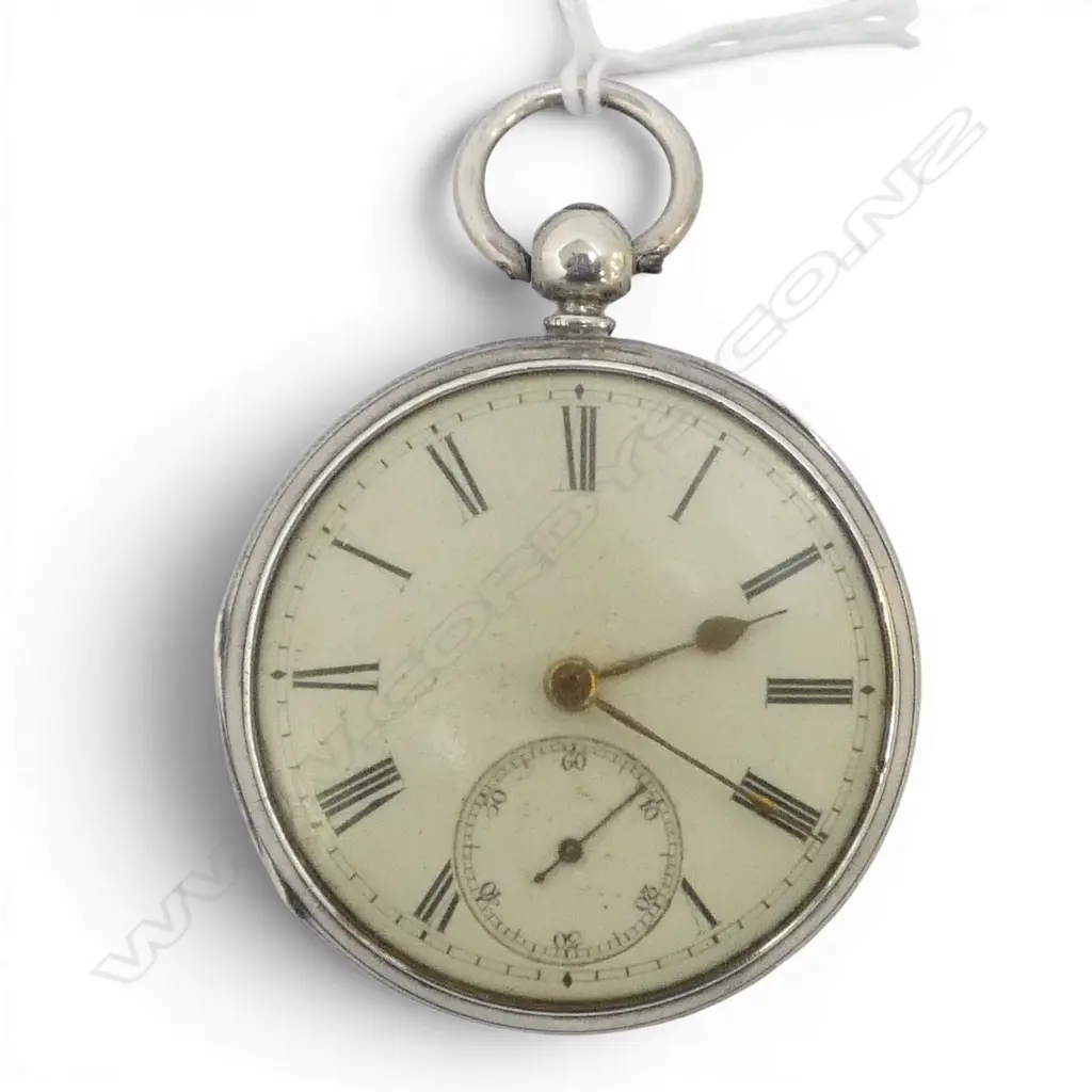 VICTORIAN S/SILVER OPEN FACE POCKET WATCH LONDON 1875 103GMS TOTAL WEIGHT Image 1++