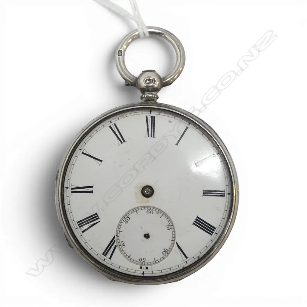 VICTORIAN S/SILVER OPEN FACE POCKET WATCH LONDON 1861 FAULTS 81GMS TOTAL WEIGHTT Image 1++