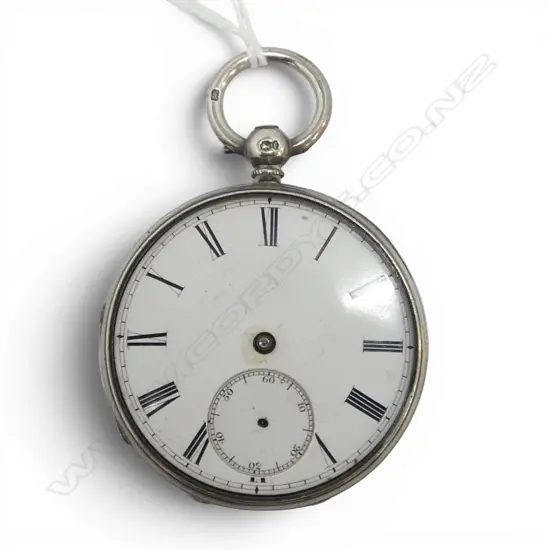 VICTORIAN S/SILVER OPEN FACE POCKET WATCH LONDON 1861 FAULTS 81GMS TOTAL WEIGHTT