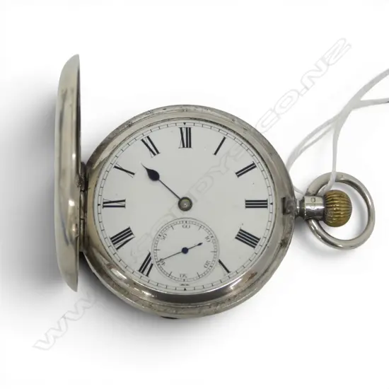 VICTORIAN ROTHERHAMS S/SILVER FULL HUNTER POCKET WATCH BIRMINGHAM 1892 FAULTS 102.4GMS TOTAL WEIGHT