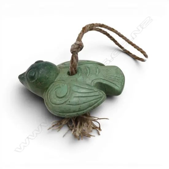 JADE BIRD CHARM 40x30mm