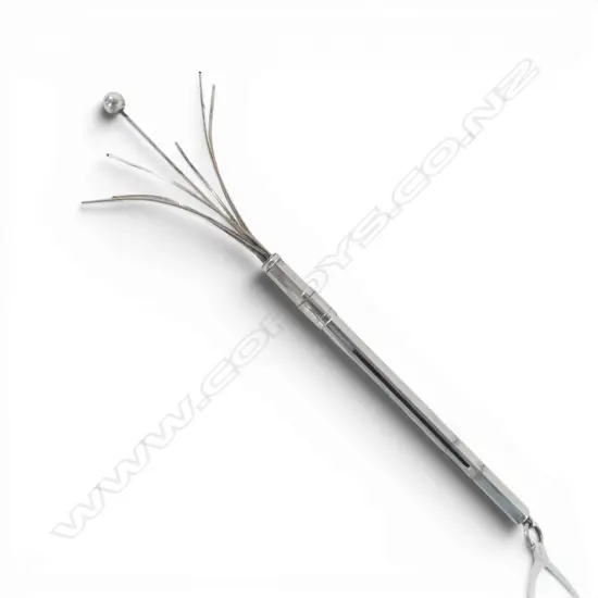 ART DECO 1930S S/SILVER COCKTAIL STIRRER 130MM WHEN OPEN 6.2GMS